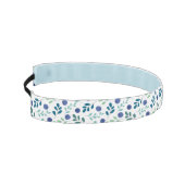 緑のブルーベリ葉ー模様 アスレチックヘッドバンド (左)