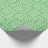 緑のブロック ラッピングペーパー (角)
