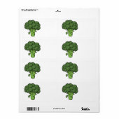 緑のブロッコリー ラベル (フルシート)