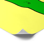 緑のブロントサウルスのポスター ポスター (角)