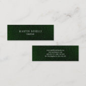 緑のプスタイリッシュランユニーククリーンなスリム スキニー名刺 (正面/裏面)