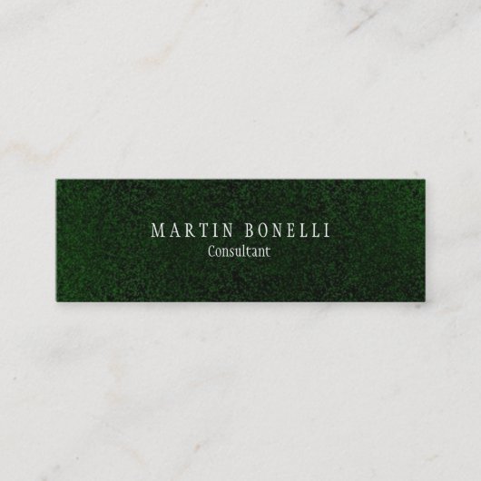 緑のプスタイリッシュランユニーククリーンなスリム スキニー名刺 (正面)