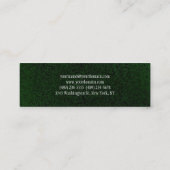 緑のプスタイリッシュランユニーククリーンなスリム スキニー名刺 (裏面)