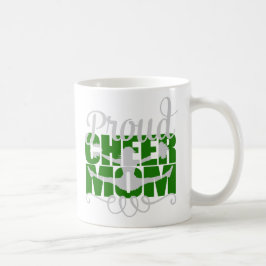 緑のプライドあるチアママ コーヒーマグカップ