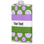 緑のプライド模様のGenderqueerフラグ フラスク (左)