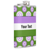 緑のプライド模様のGenderqueerフラグ フラスク (右)