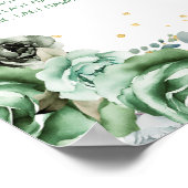 緑のプリンセスクインセアニラ10テーブル座席表 ポスター (角)