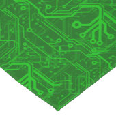 緑のプリント基板パターン ショートテーブルランナー (コーナー)