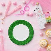 緑のプリント基板パターン ペーパープレート (パーティー)