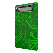 緑のプリント基板パターン ミニクリップボード (アングル2)