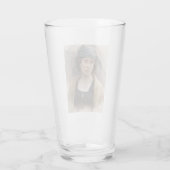 緑のヘッドスカーフの女の子(Ludwig Passini著) タンブラーグラス (裏面)