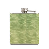 緑のヘビの皮膚効果爬虫類野生生物 フラスク (裏面)