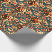 緑のヘビの花 ラッピングペーパー (角)