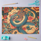 緑のヘビの花 薄葉紙 (クラフト)