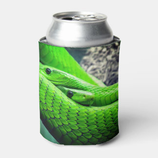 緑のヘビ二匹 缶クーラー