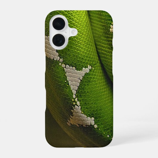 緑のヘビ*ケースメイトiPhoneケース iPhone 16ケース (裏面)