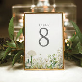 緑のベビーの開花フローラ野生の花の赤ちゃんシャワー テーブルナンバー