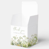 緑のベビーの開花フローラ野生の花の赤ちゃんシャワー フェイバーボックス (オープン)