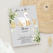 緑のベビースワンプリンセスガールベビーシャワー