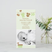 緑のベビーランドリー生誕発表 案内状 (スタンド正面)