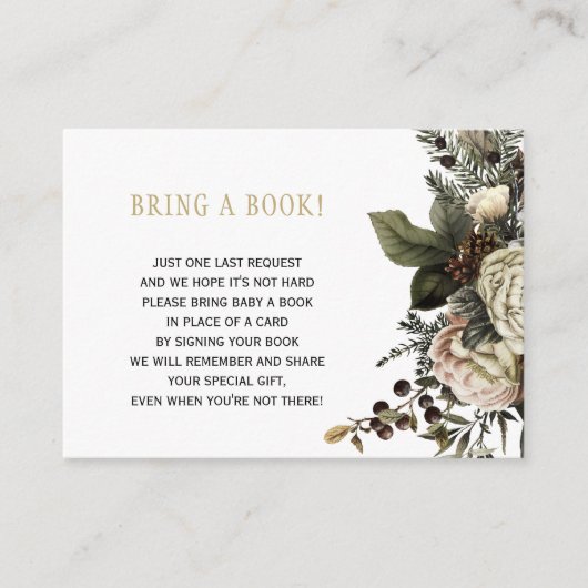 緑のベビー用の本は本の挿入カードをもたらす エンクロージャーカード (正面)