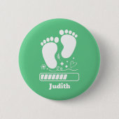 緑のベビー負荷 缶バッジ (正面)