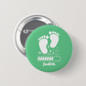 緑のベビー負荷 缶バッジ (正面&裏面)