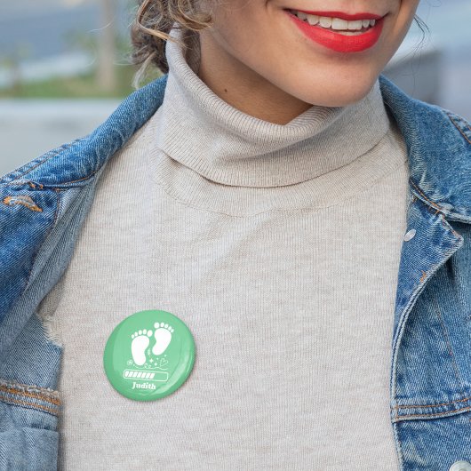 緑のベビー負荷 缶バッジ