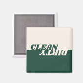 緑のベモダンージュの汚れのない食洗機 マグネット (正面/裏面)