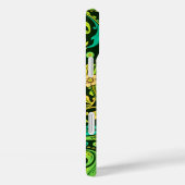 緑のペイズリーパターン Case-Mate iPhoneケース (裏面 / 右)