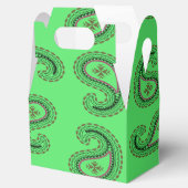 緑のペイズリー模様 フェイバーボックス (オープン)