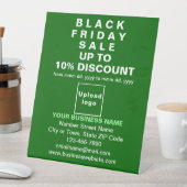 緑のペデスタルの看板にビジネスの黒い金曜売却 台座サイン (インサイチュ)