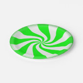 緑のペパーミントは紙皿渦巻きます ペーパープレート (アングル)