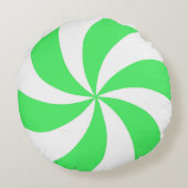 緑のペパーミント ラウンドクッション (裏面)