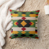 緑のペルシャ絨毯で装飾に深みを加える クッション (ブランケット)