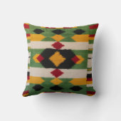 緑のペルシャ絨毯で装飾に深みを加える クッション (裏面)