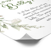 緑のペーターラビットワイルドフラワービッグママ腹 ポスター (角)