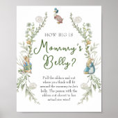 緑のペーターラビットワイルドフラワービッグママ腹 ポスター (正面)