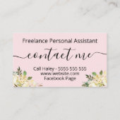 緑のホストライプのームオーガナイザーとデクラッタ 名刺 (裏面)