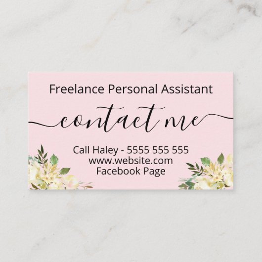 緑のホストライプのームオーガナイザーとデクラッタ 名刺 (裏面)