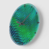 緑のボイル ラージ壁時計 (傾斜)