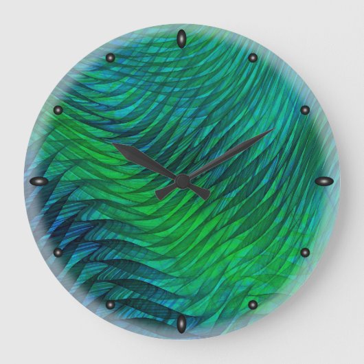 緑のボイル ラージ壁時計 (正面)