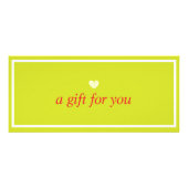 緑のボクシングの日券独占的付きカード ラックカード (裏面)