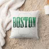 緑のボストン枕 クッション (ブランケット)