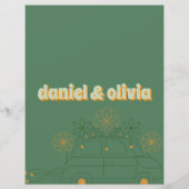 緑のボスボミニマルス結婚のメニュー (裏面)