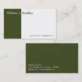 緑のボックス 名刺 (正面/裏面)