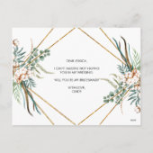 緑のボホが私の花嫁のカード シーズンポストカード (裏面)