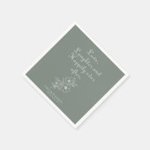 緑のボホは笑いを愛し、楽しい後 スタンダードカクテルナプキン (角)