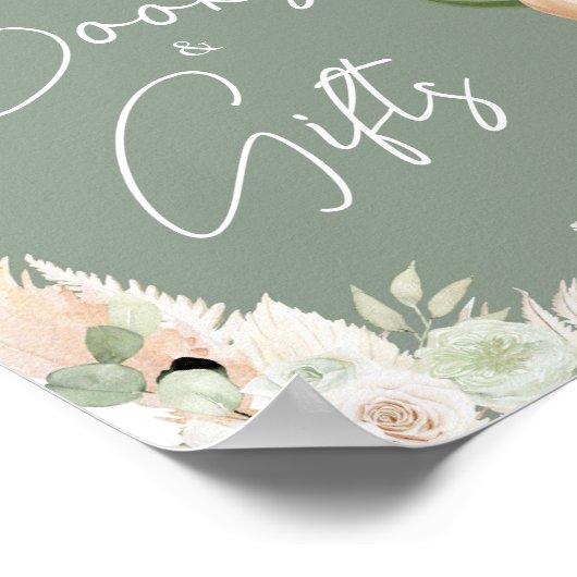 . .緑のボホークマの風船の本と贈り物 ポスター (角)