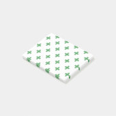 緑のポルカが白に交差 ポストイット (アングル)